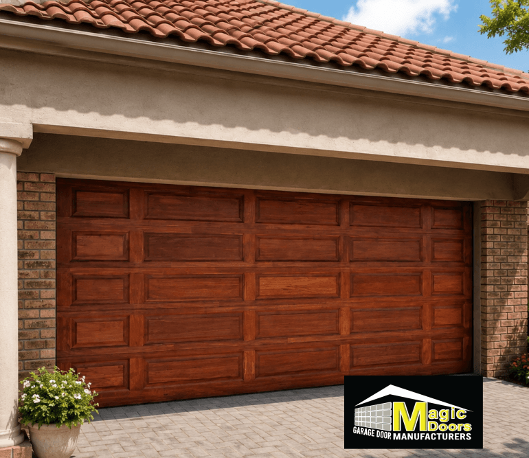 Magic Doors MERANTI WOOD TUSCAN GARAGE DOOR