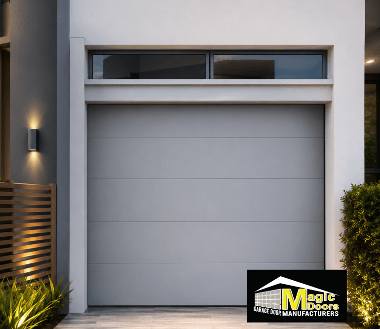Magic Doors Single Frameless Cladded Silver