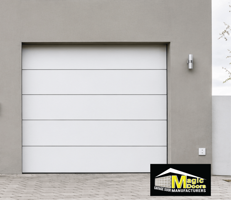 Magic Doors Single Frameless Cladded White